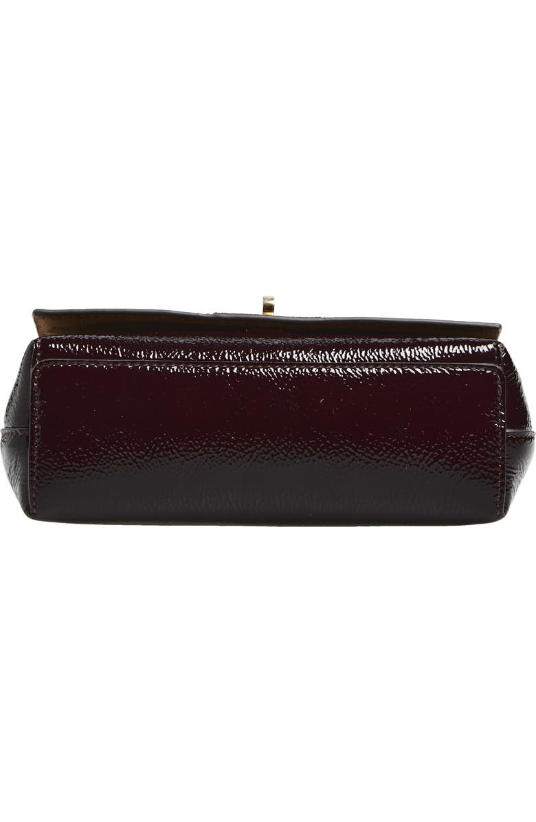 Anya Hindmarch Mortimer Paneled Patent Leather & Suede Crossbody Bag, Alternate, color, Grape