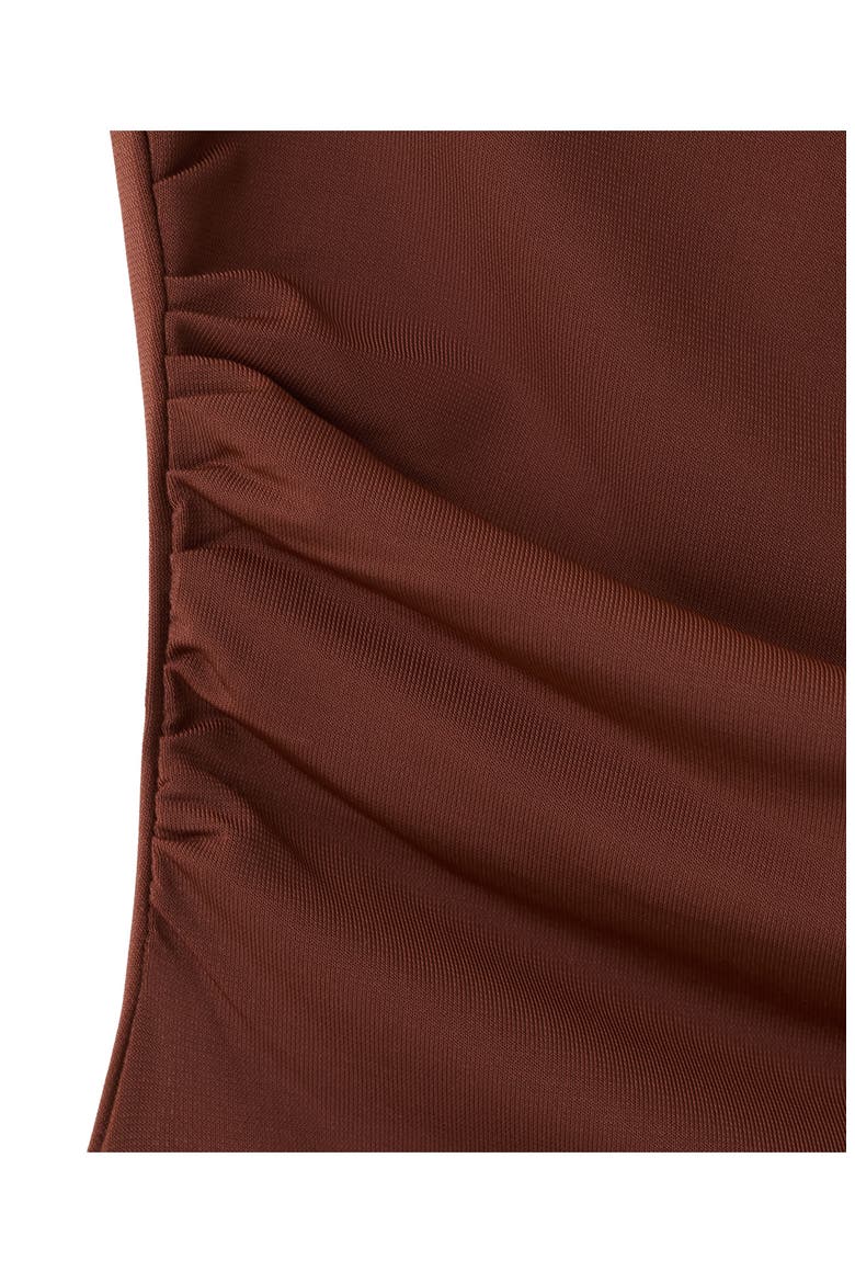 One-Shoulder Knit Top, Alternate, color, BURNT ORANGE