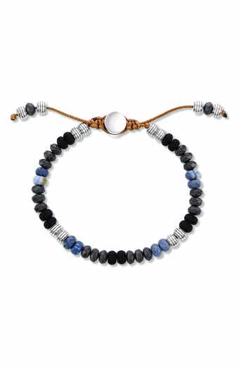 Men's Beaded Slider Bracelet