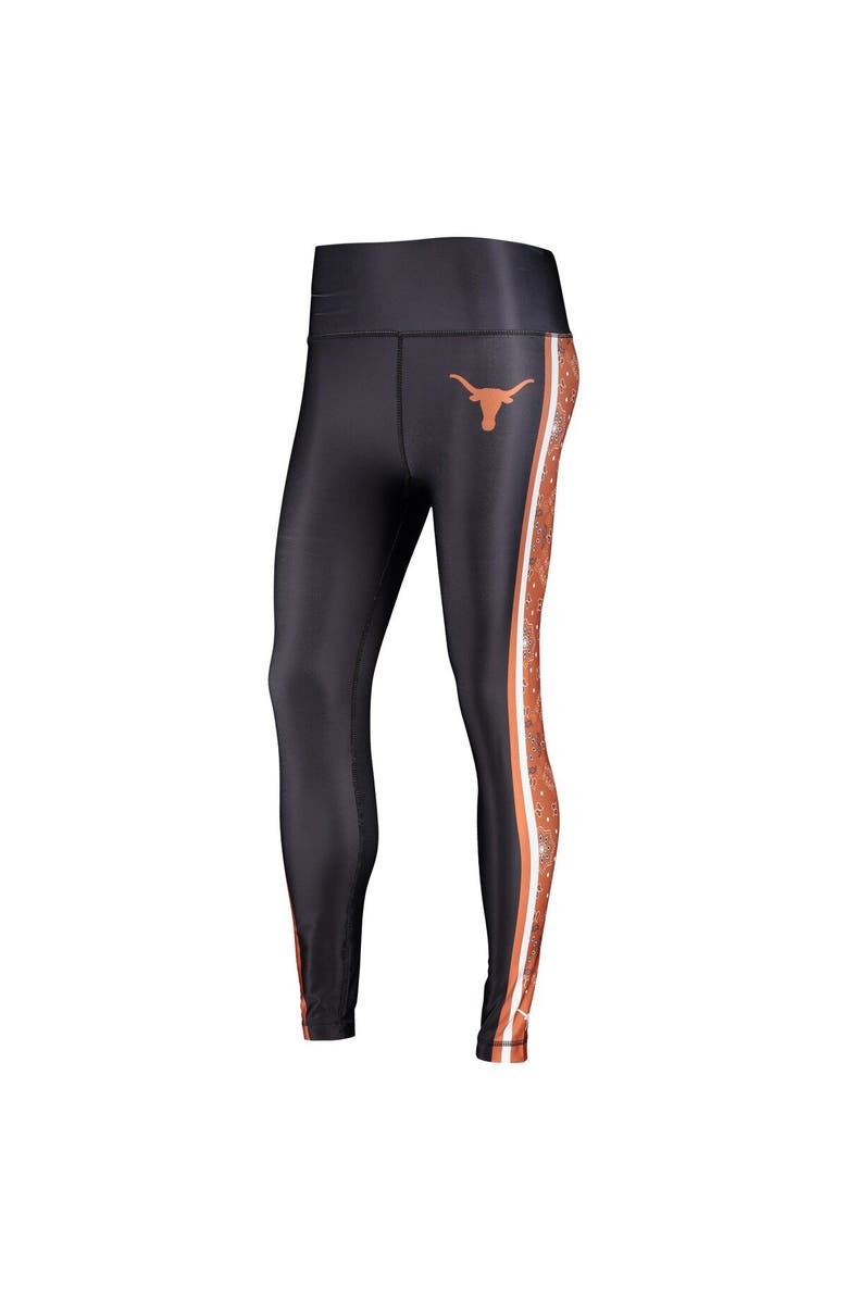 CONCEPTS SPORT Women's Concepts Sport Black Texas Longhorns Dormer Knit Leggings, Alternate, color, 