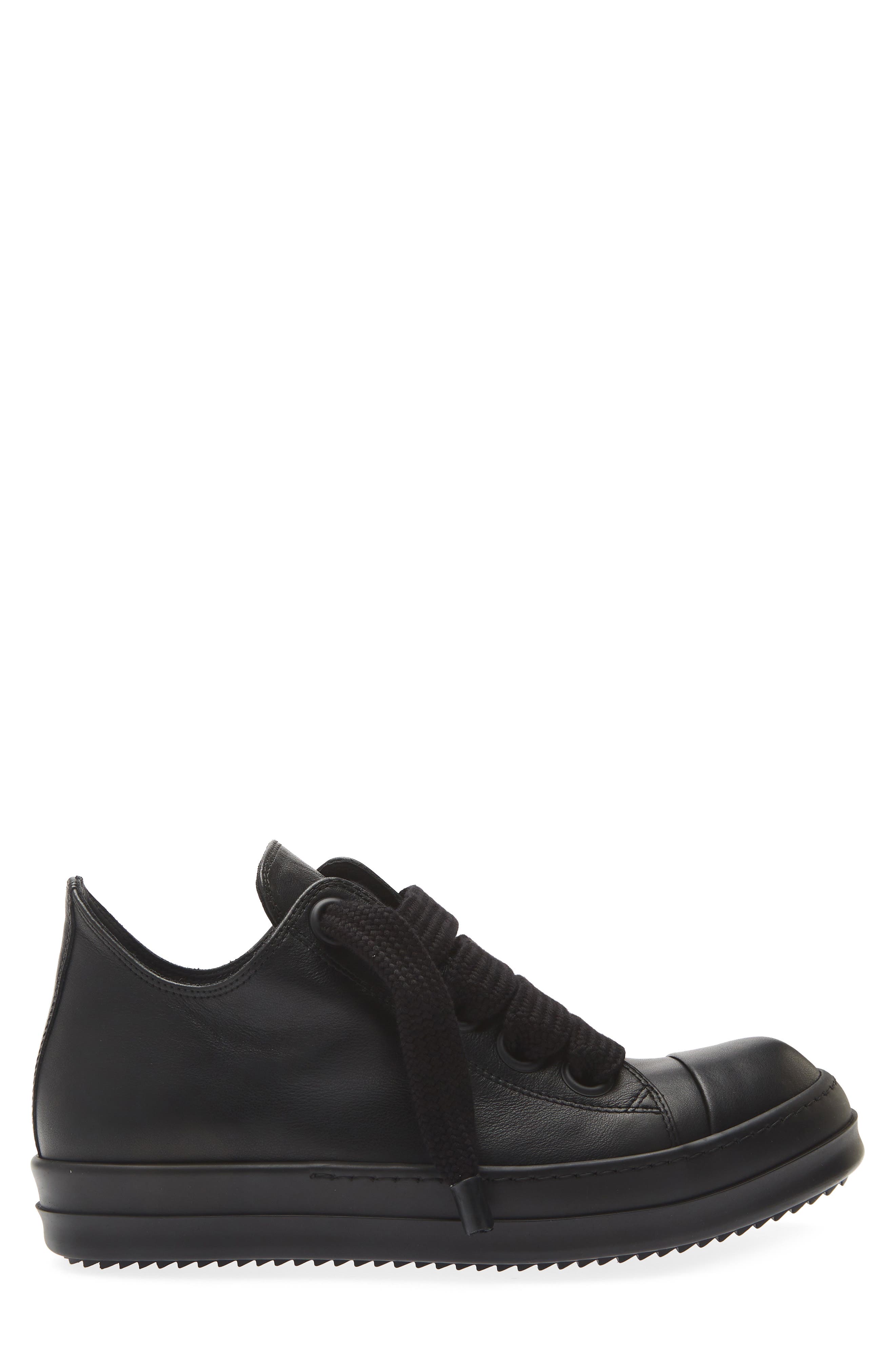 Jumbolace Low Top Sneaker, Alternate, color, ALL BLACK
