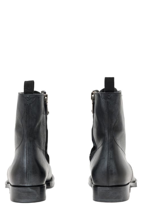 John Varvatos Two Five Two Zip Combat Boot In Black