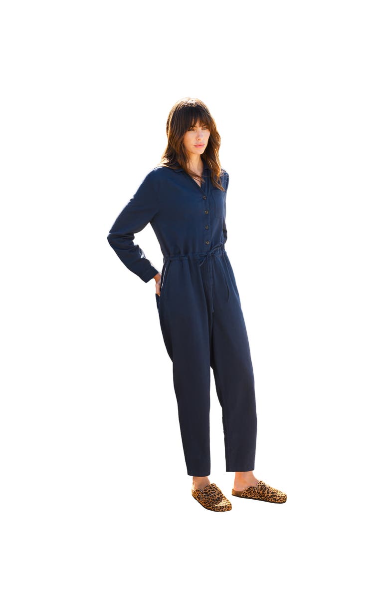 Celtic & Co. Twill Long Sleeve Jumpsuit, Main, color,