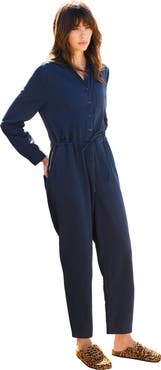 Celtic & Co. Twill Long Sleeve Jumpsuit