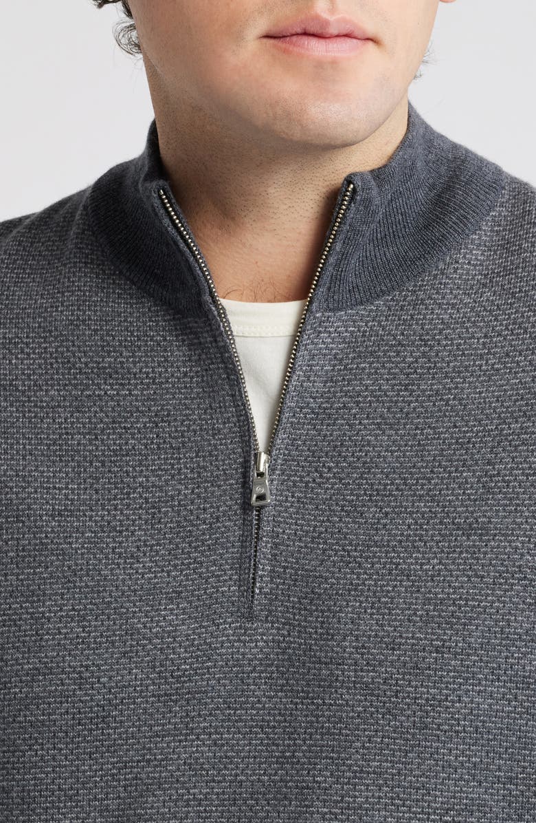 Peter Millar Crown Crafted Ashland Merino Wool Quarter Zip Sweater, Alternate, color,