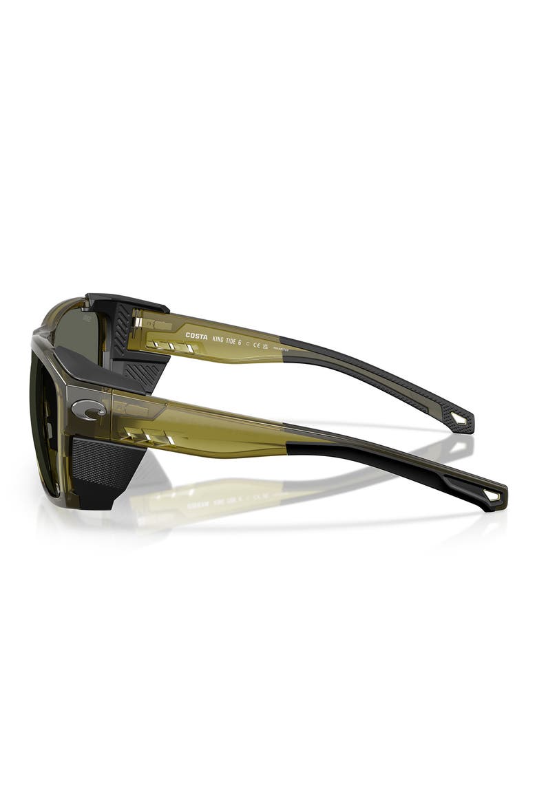 King Tide 58mm Rectangle Polarized Sunglasses, Alternate, color, SEAGRASS / GRAY 580G