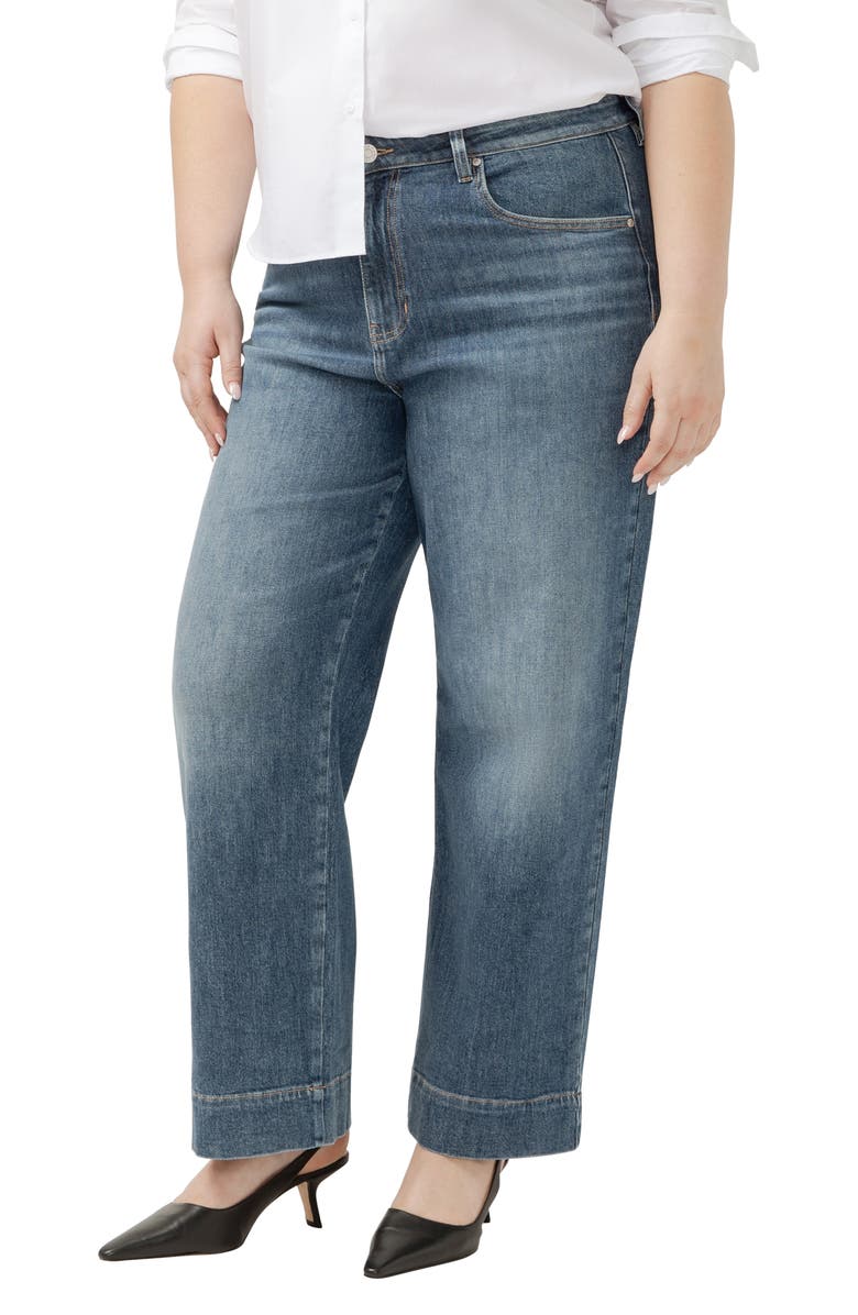 JAG Sophia High Waist Ankle Wide Leg Jeans, Alternate, color, Eiffel Blue