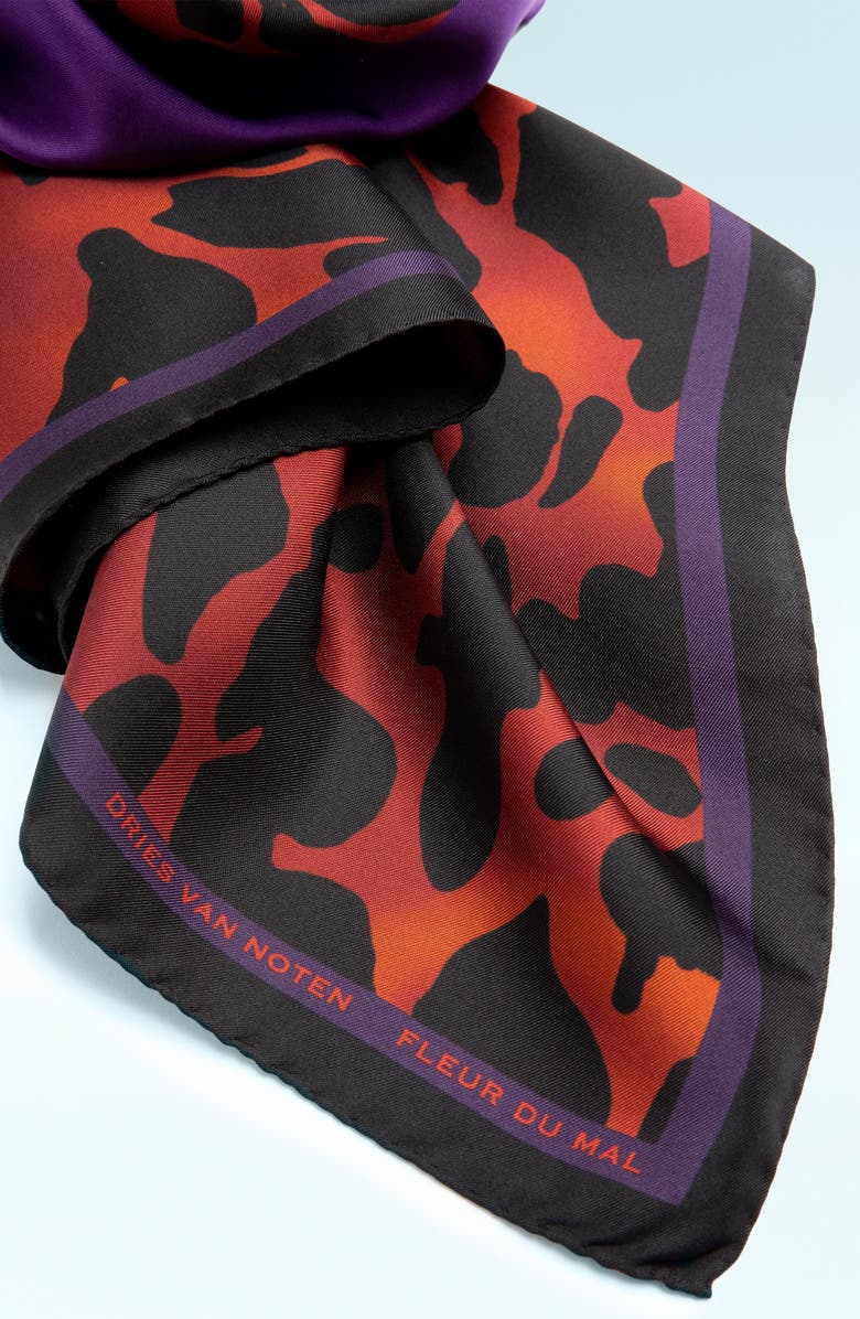 Dries Van Noten Foulard Fleur du Mal, Alternate, color, 
