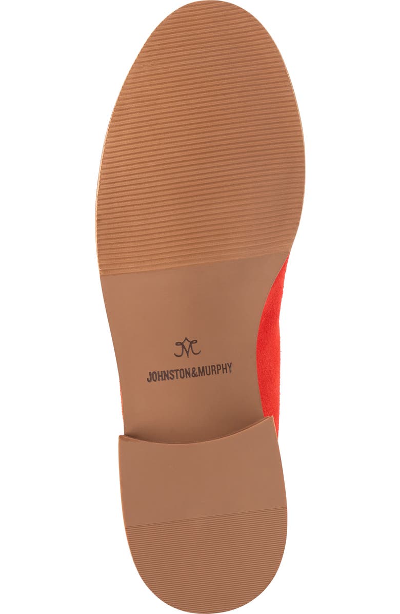 Johnston & Murphy Gillian Suede Loafer, Alternate, color, Coral Suede