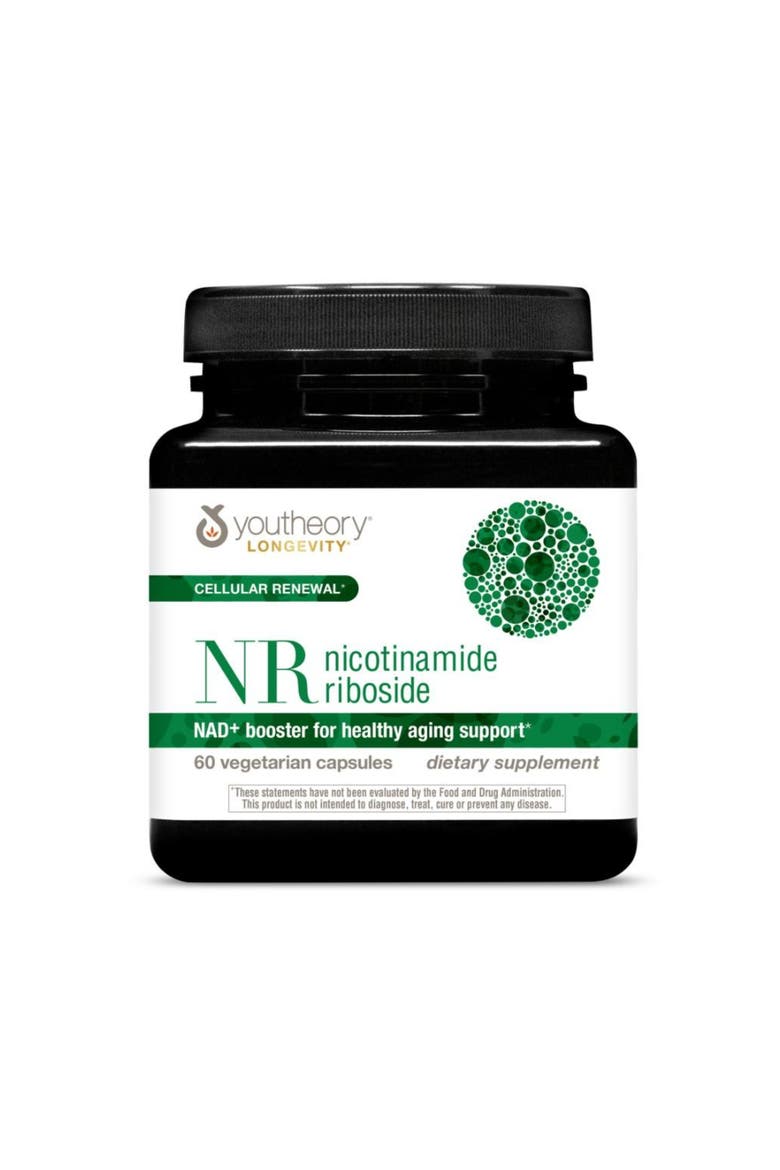 Longevity NR Nicotinamide Riboside NAD+ Booster Cellular Renewal Supplement 60 Vegetarian Capsules, Main, color, None