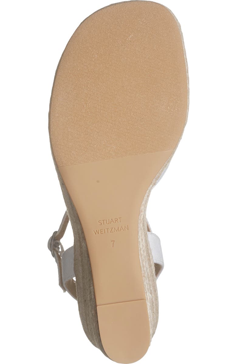 Stuart Weitzman Miami Espadrille Wedge Sandal, Alternate, color, White