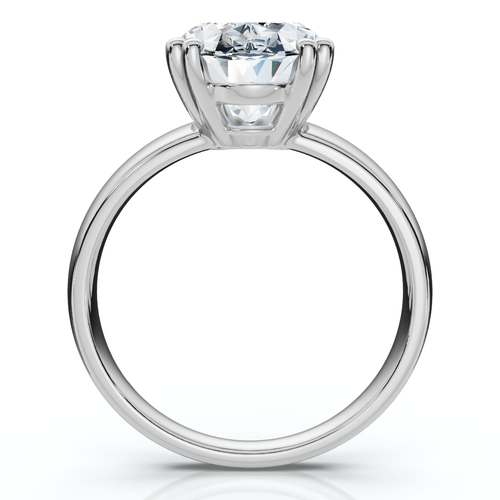 Bliss Diamond Certified 4ct Oval Diamond Solitaire Engagement Ring 14k Gold Or Plat Lab Grown
