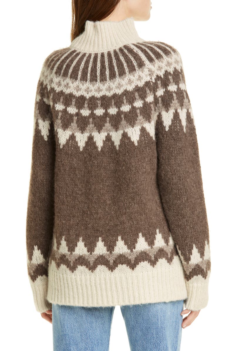 FRAME Fair Isle Alpaca & Wool Blend Sweater, Alternate, color, 