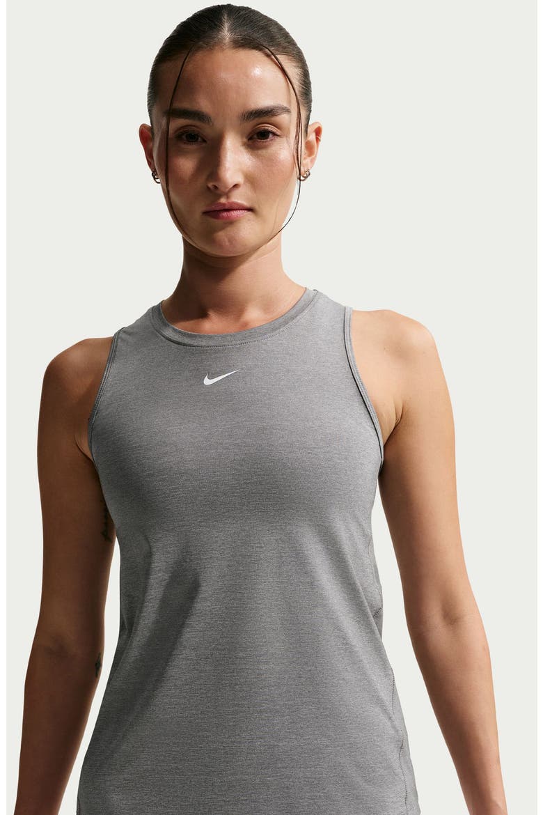 One Dri-FIT Tank, Alternate, color, 085 SMKGRY/WHITE