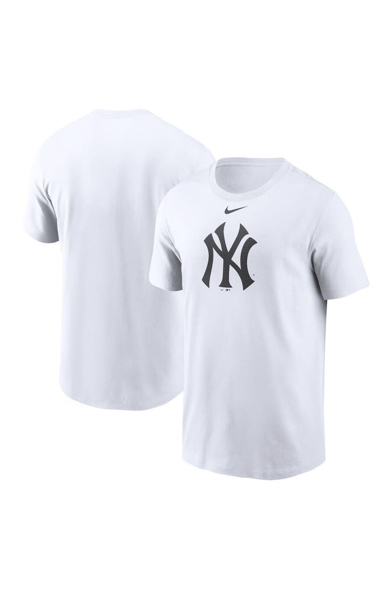 Men's Nike White New York Yankees Fuse Logo T-Shirt, Main, color, White