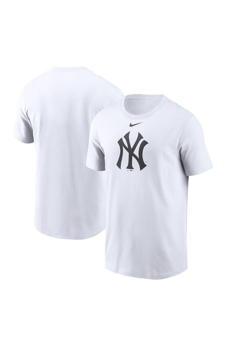 Nike Men's Nike White New York Yankees Fuse Logo T-Shirt, Main, color, White
