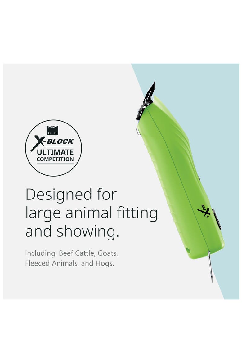 Corded and Cordless Animal Grooming Clipper for Fitting and Show Preparation, Alternate, color, Green