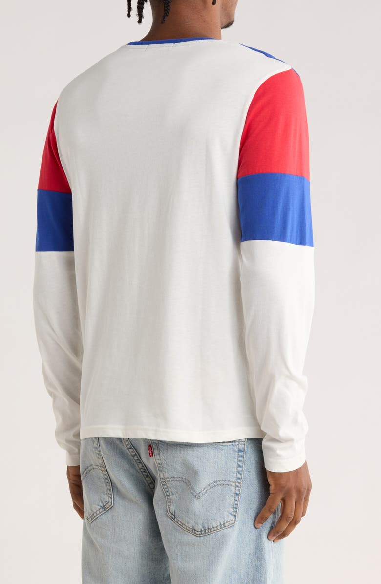 Junk Food New England Patriots Long Sleeve T-Shirt, Alternate, color, White/ Blue/ Red