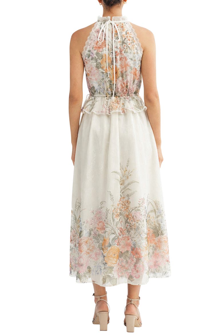 Celeste Placed Floral Dress, Alternate, color, MULTI FLORAL