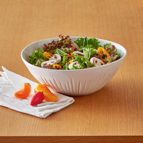 Tag Vista Tall Serving Bowl Grey Dishwasher Safe Perfect For Entertaining In White