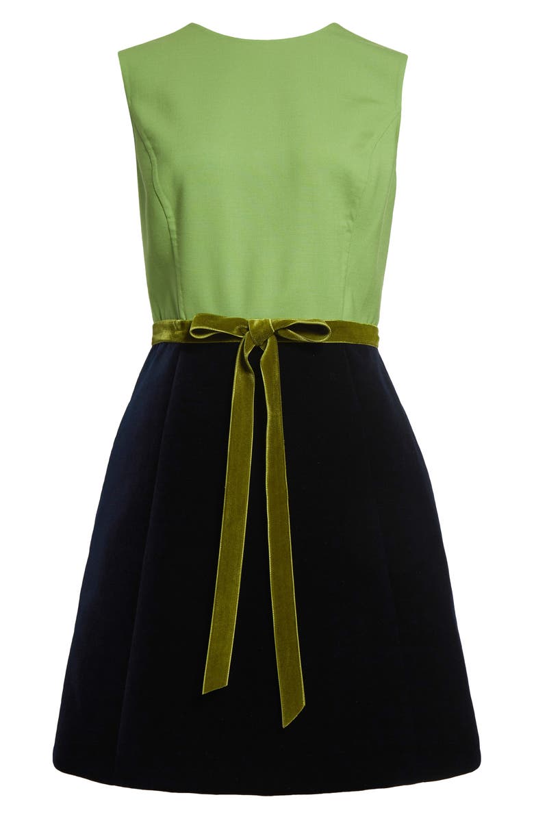 Oscar de la Renta Mixed Media Minidress, Alternate, color,