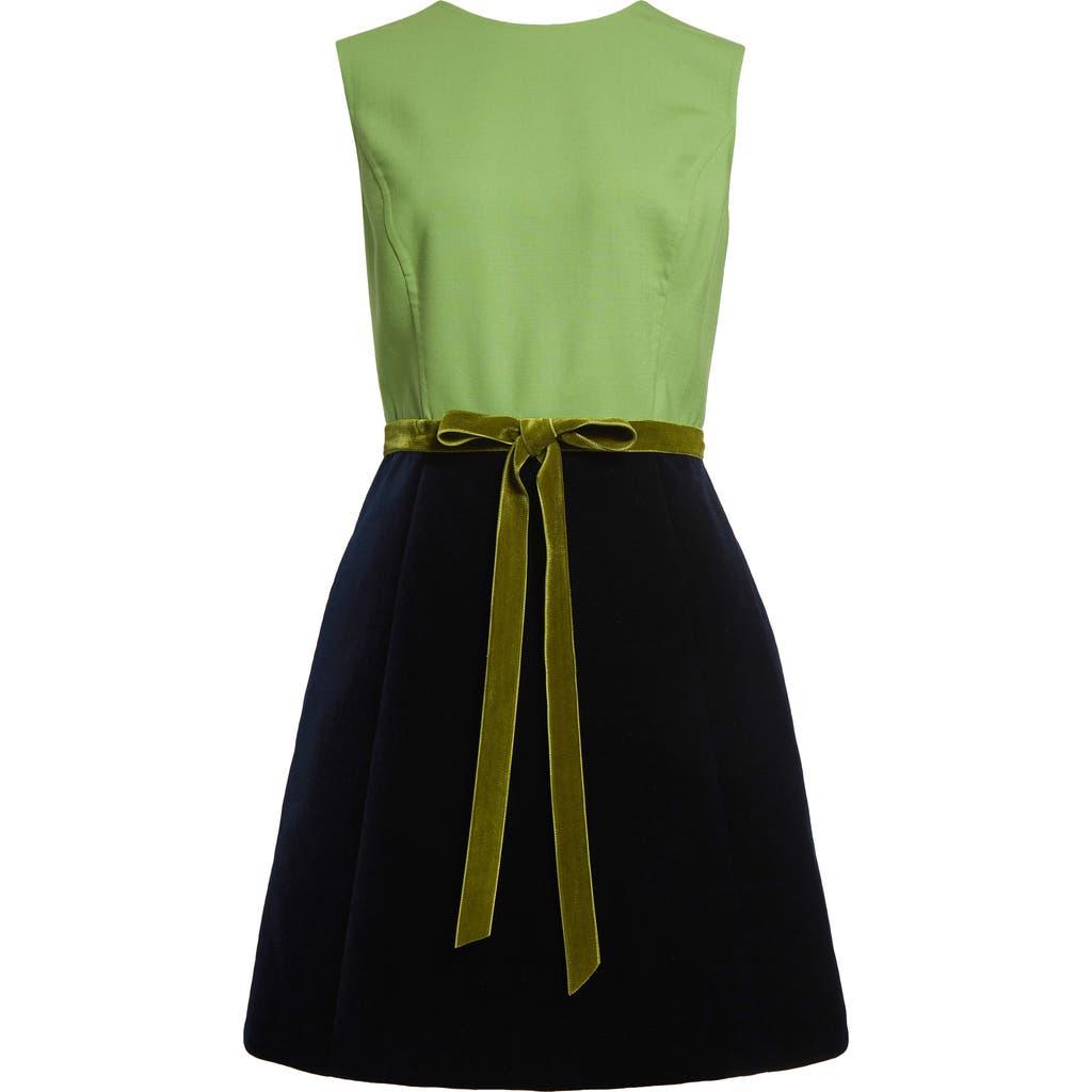 Oscar De La Renta Mixed Media Minidress