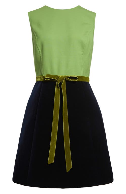 Oscar De La Renta Mixed Media Minidress