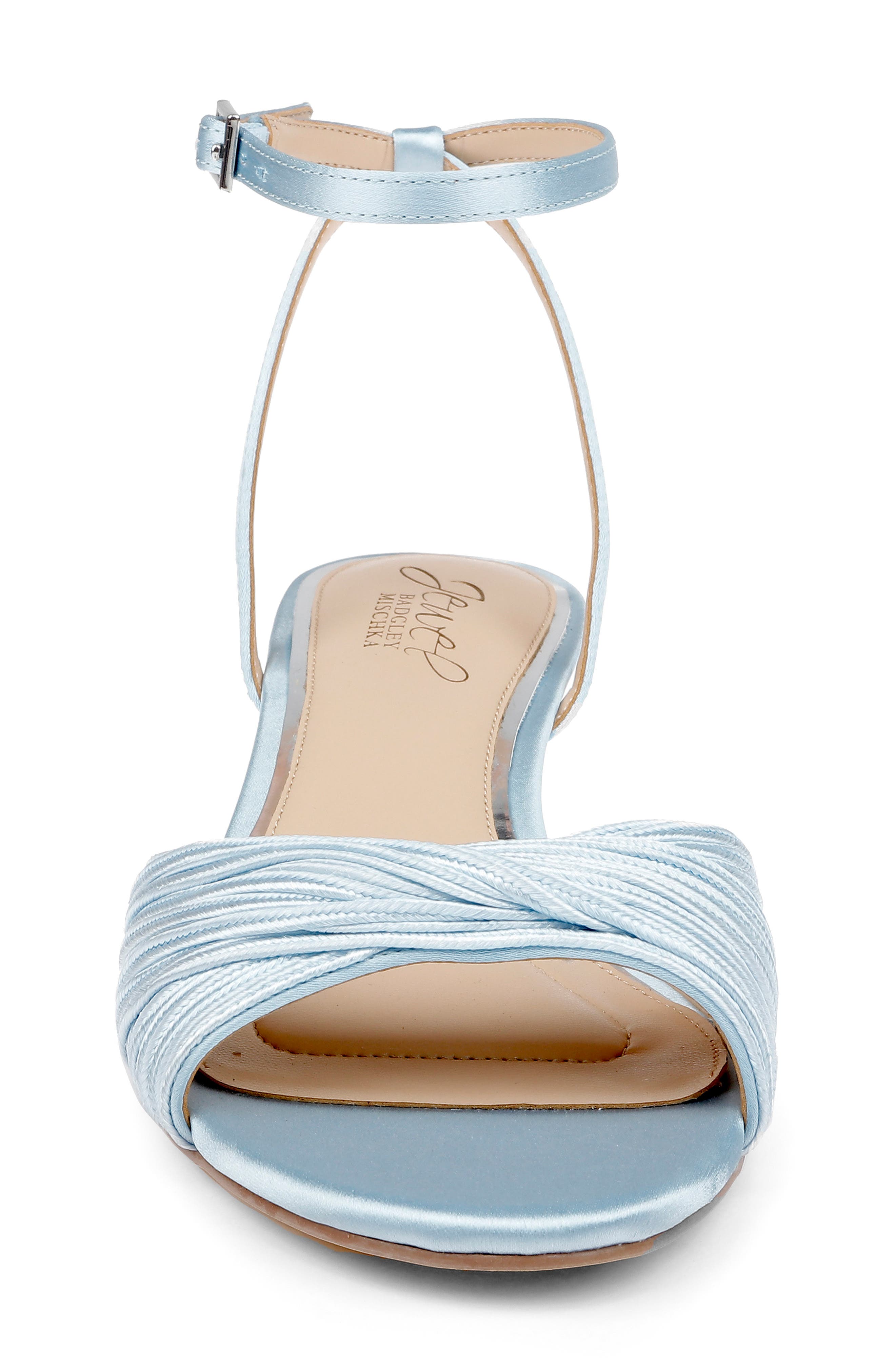 Jewel Badgley Mischka Nance Ankle Strap Kitten Heel Sandal, Alternate, color, Sky Blue
