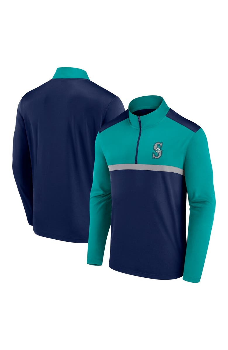 FANATICS Men's Fanatics Navy Seattle Mariners Unstoppable Quarter-Zip Top, Alternate, color, Navy