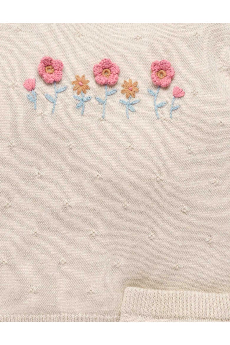 Scalloped Knit Set, Alternate, color, Wheat melange