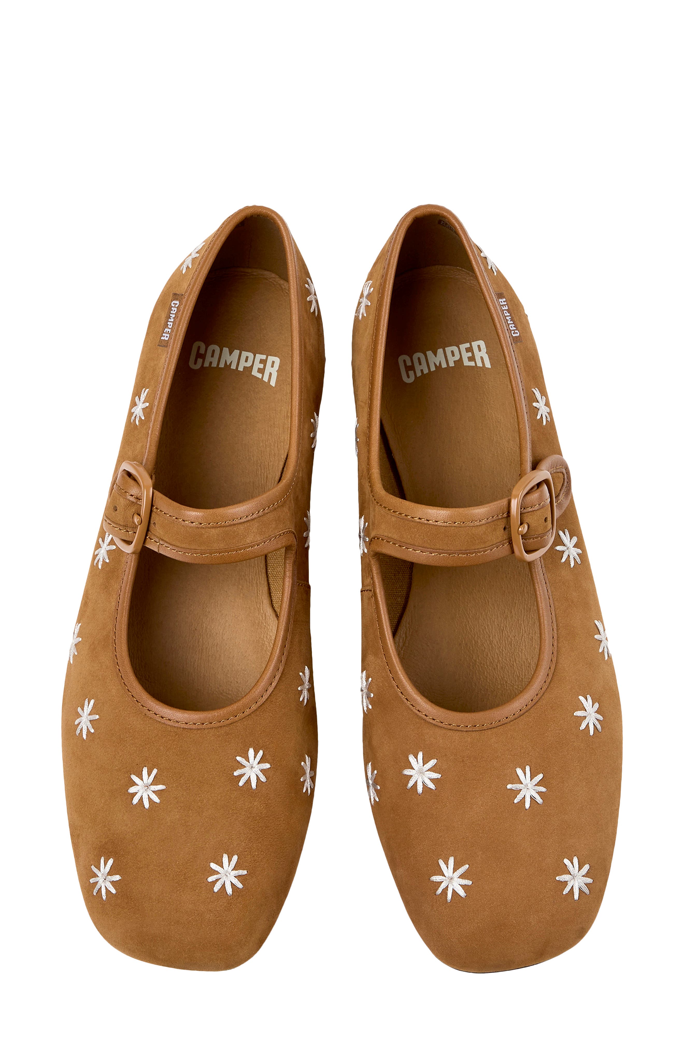 Camper Casi Myra Mary Jane Flat, Alternate, color, Medium Brown