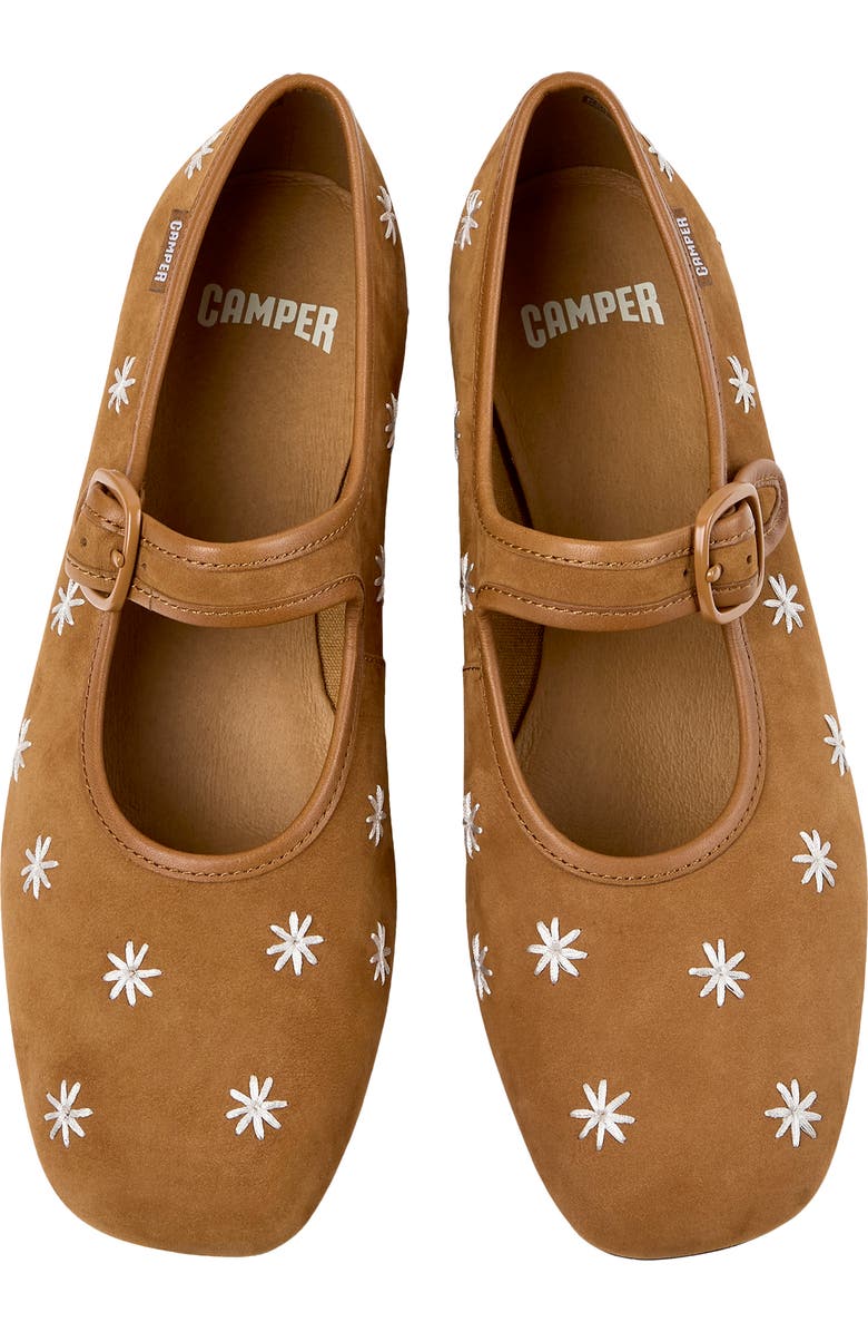Camper Casi Myra Mary Jane Flat, Alternate, color, Medium Brown