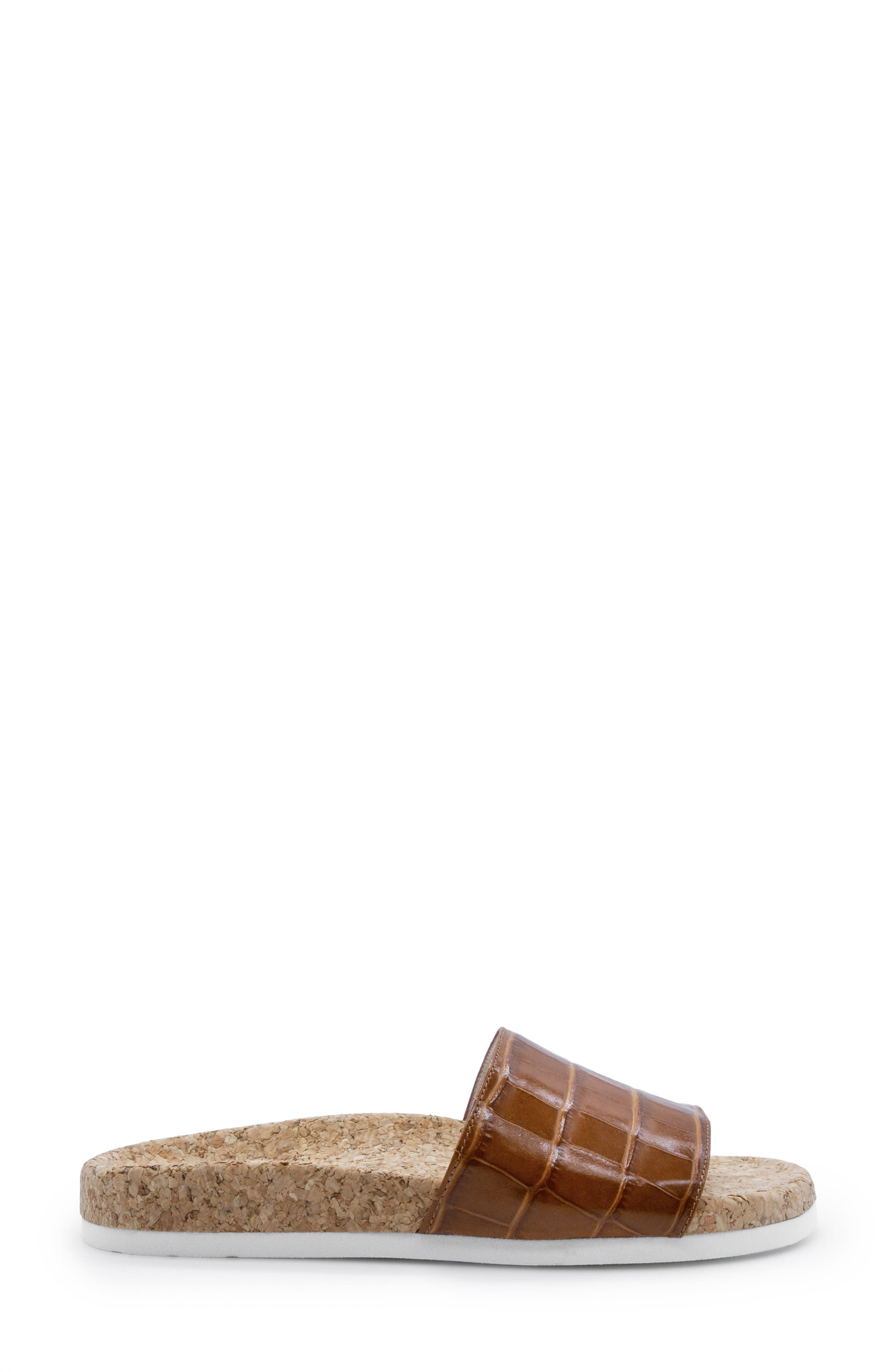 Italeau Molly Croc Embossed Waterproof Slide Sandal, Alternate, color, 