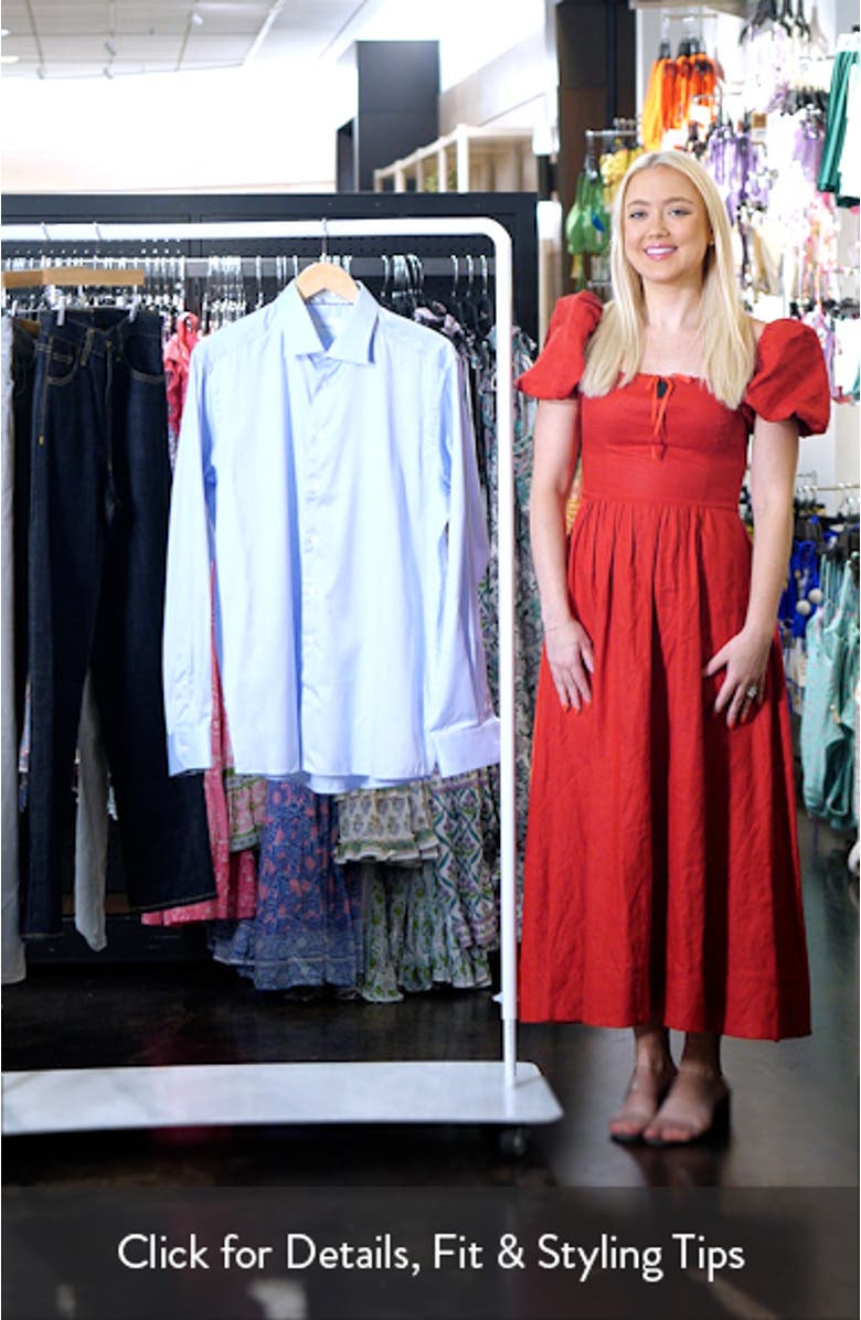 Contemporary Fit Light Blue Cotton Twill Dress Shirt, sales video thumbnail