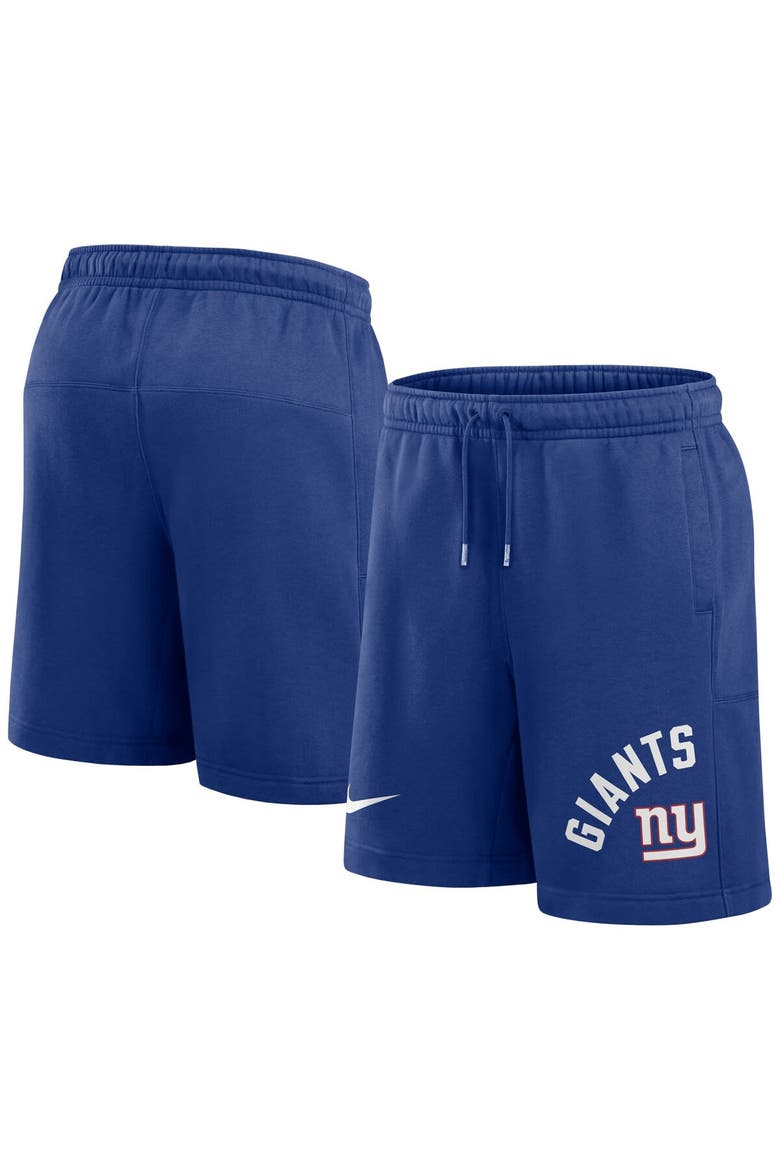 Men's Nike Royal New York Giants Arched Kicker Shorts, Main, color, Royal