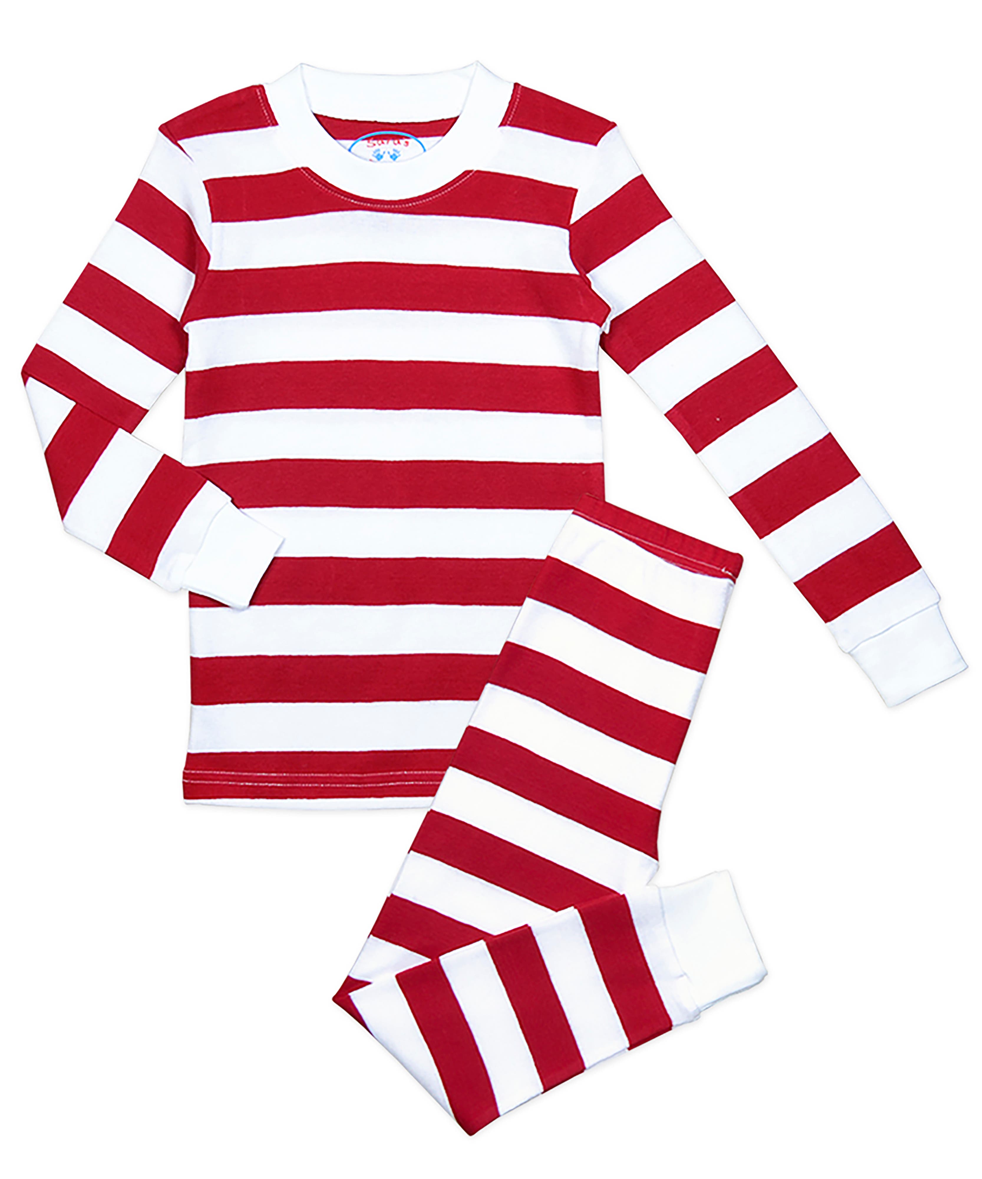 Red White Wide Stripe