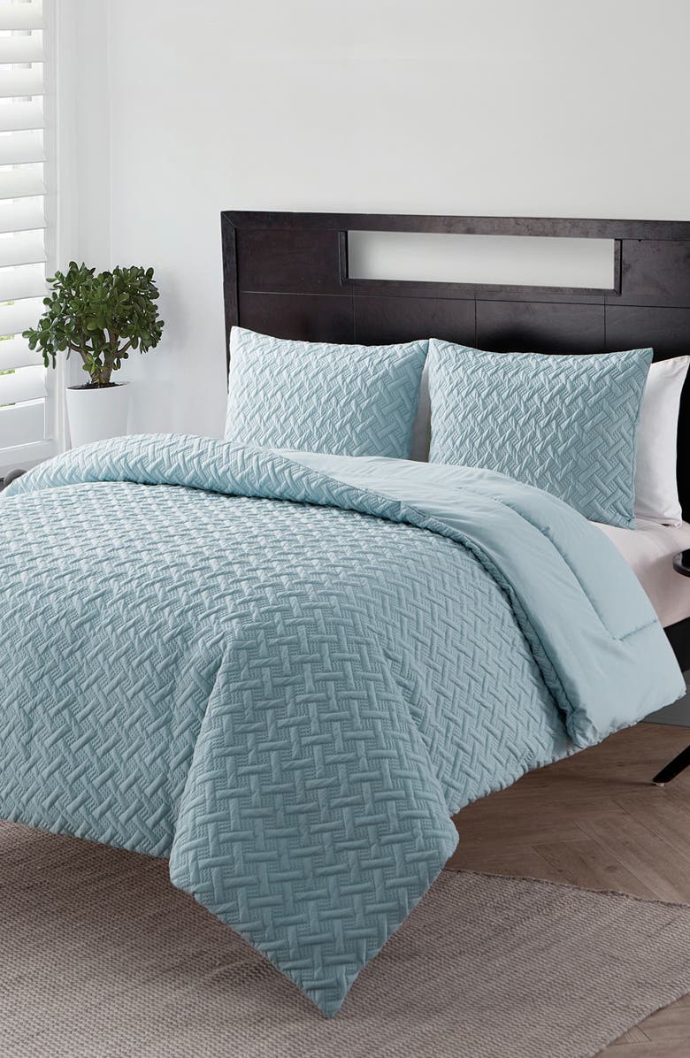 VCNY HOME Nina Embossed 2-Piece Comforter Set - Twin XL Size, Alternate, color, Blue