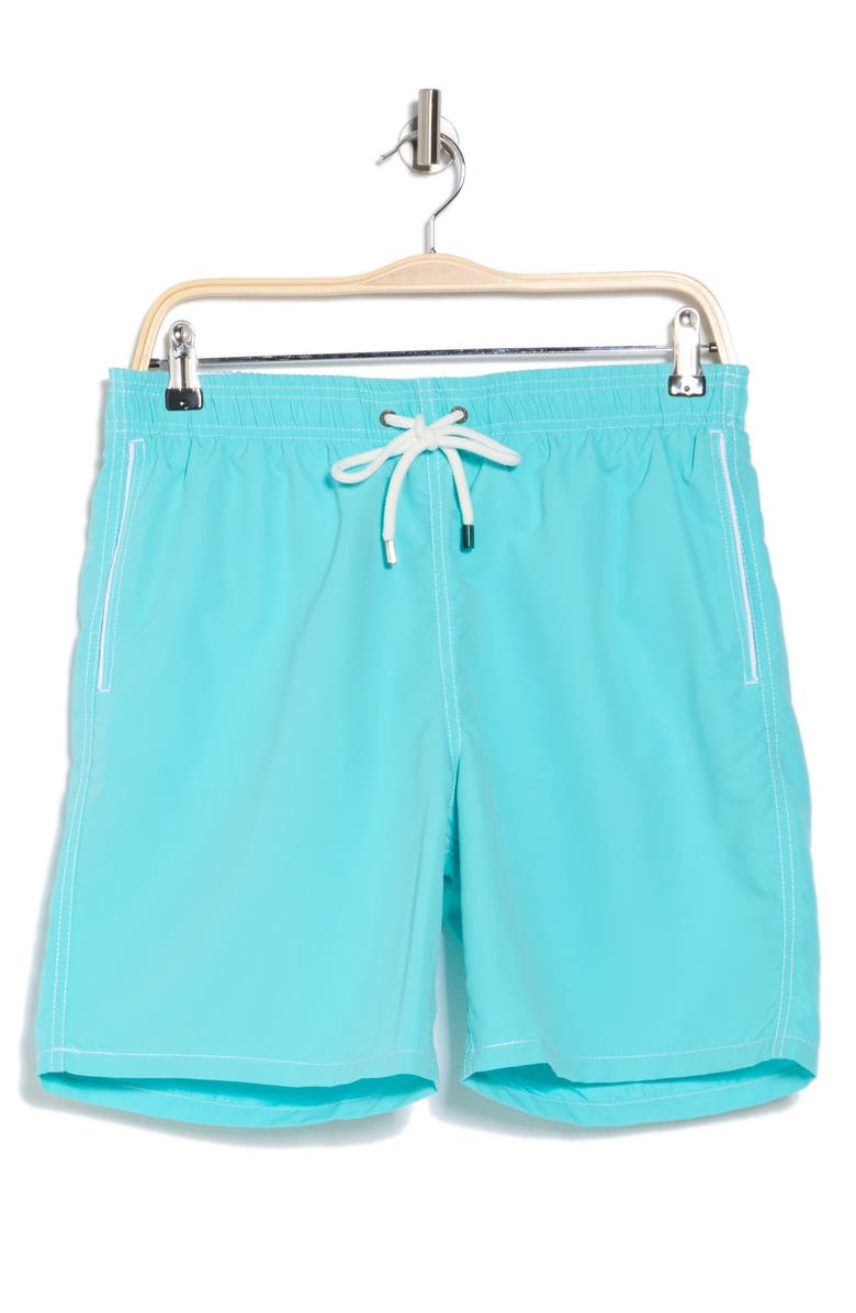 Bugatchi Clyde Solid Swim Trunks, Alternate, color,