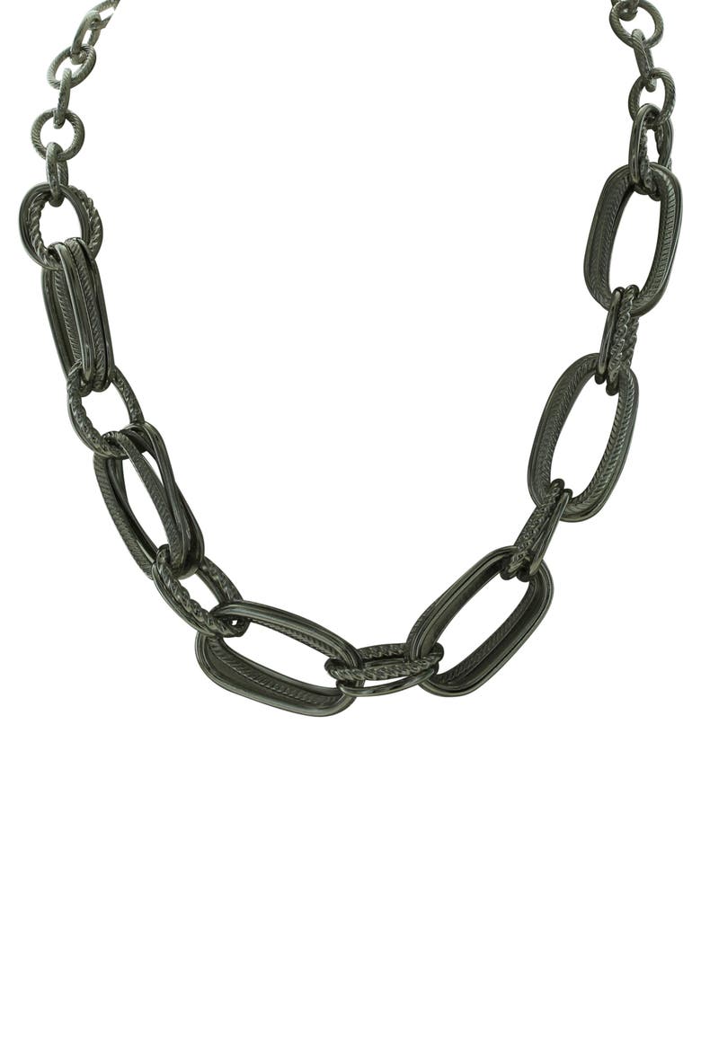 Cherrell Chain Necklace, Main, color, SILVER