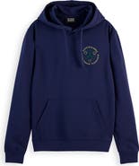Scotch & Soda Scribble Cotton Graphic Hoodie