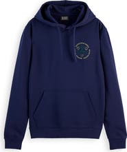 Scotch & Soda Scribble Cotton Graphic Hoodie