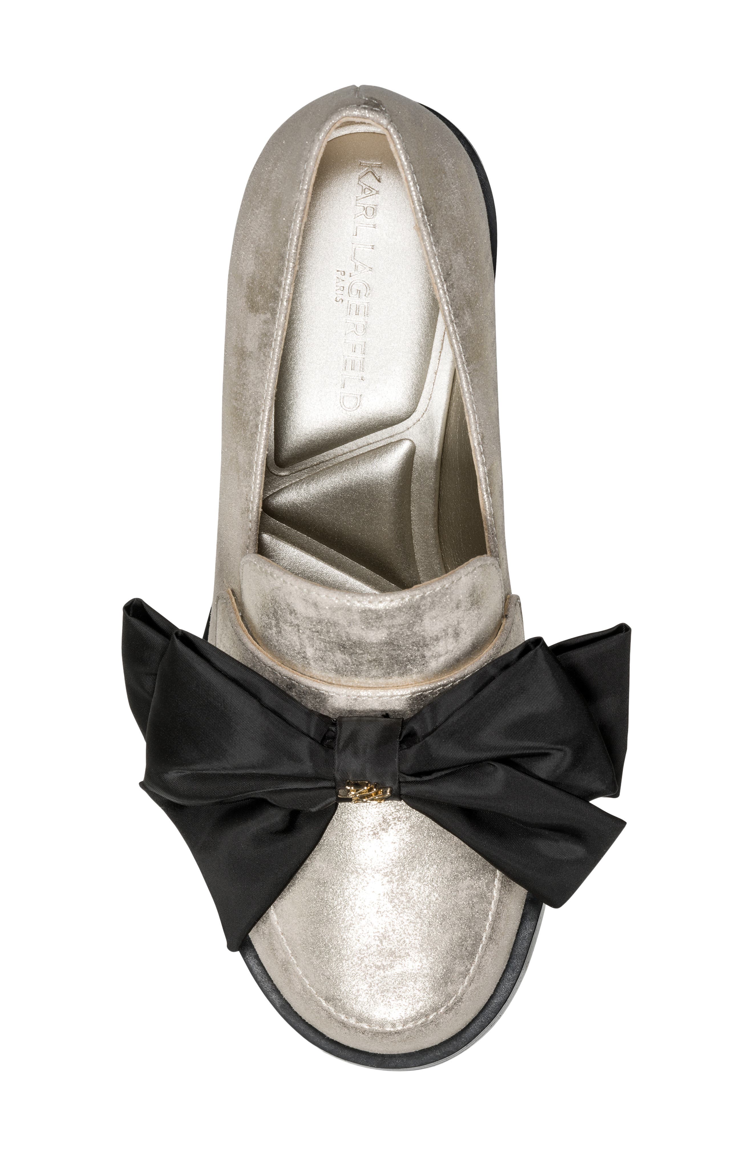 Camilia Bow Loafer, Alternate, color, CHAMPAGNE
