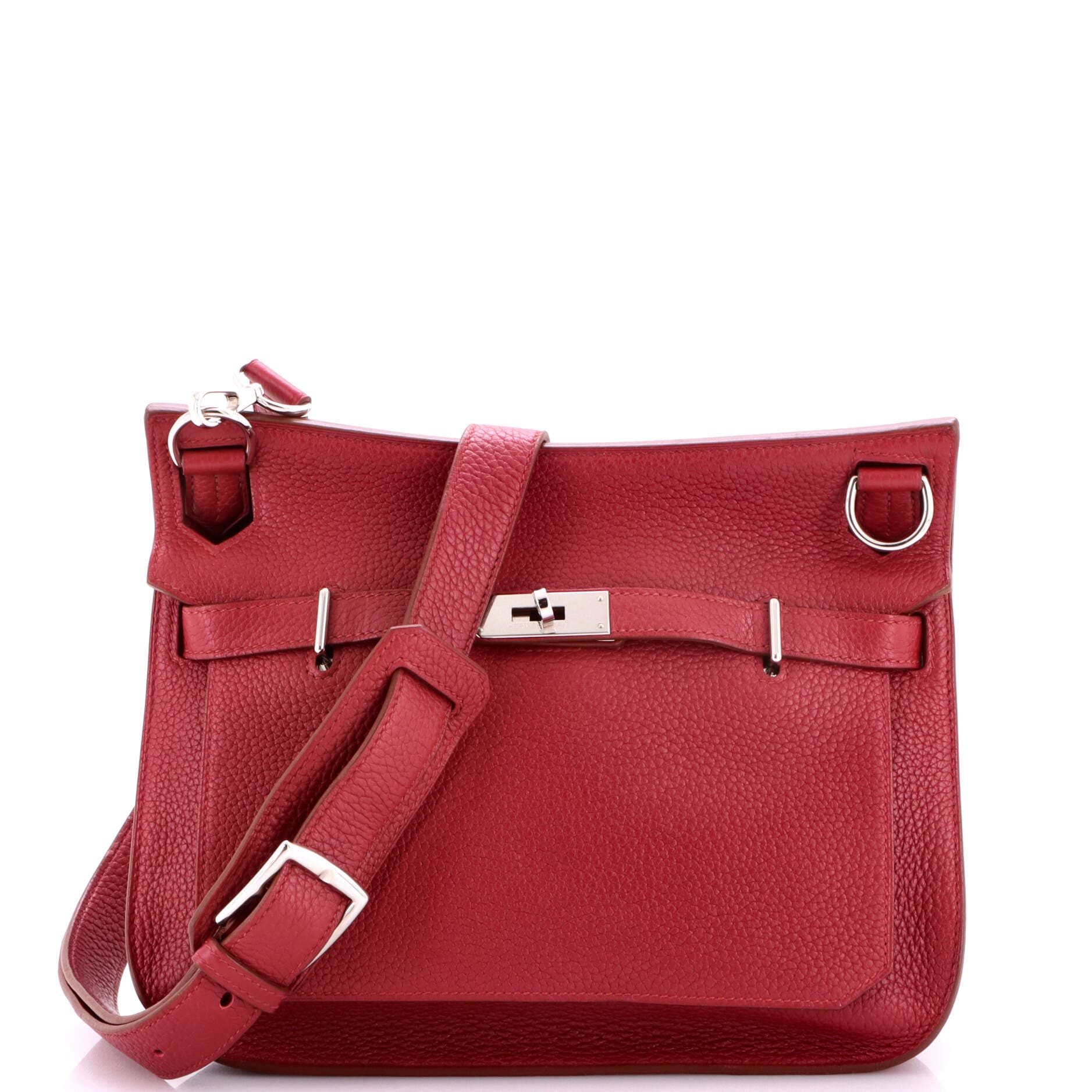 Pre-Owned Hermes Jypsiere Bag Clemence 28, Main, color, Rubis