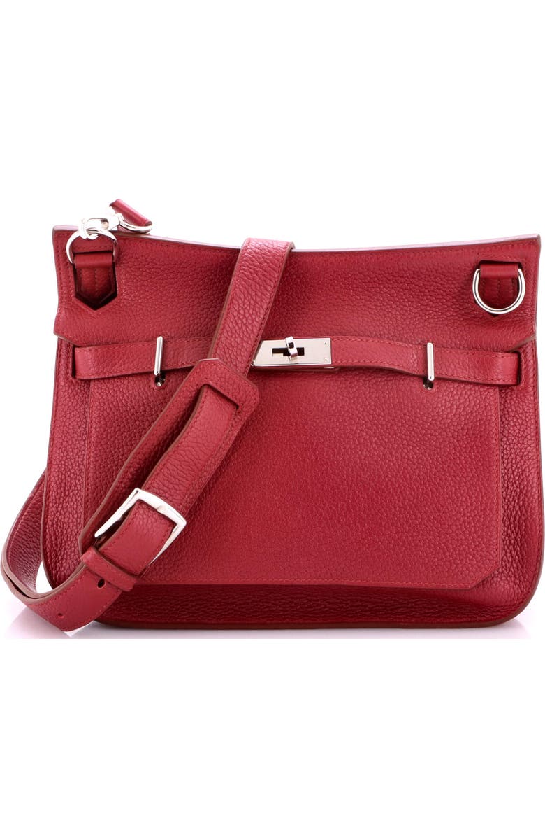 Pre-Owned Hermes Jypsiere Bag Clemence 28, Main, color, Rubis