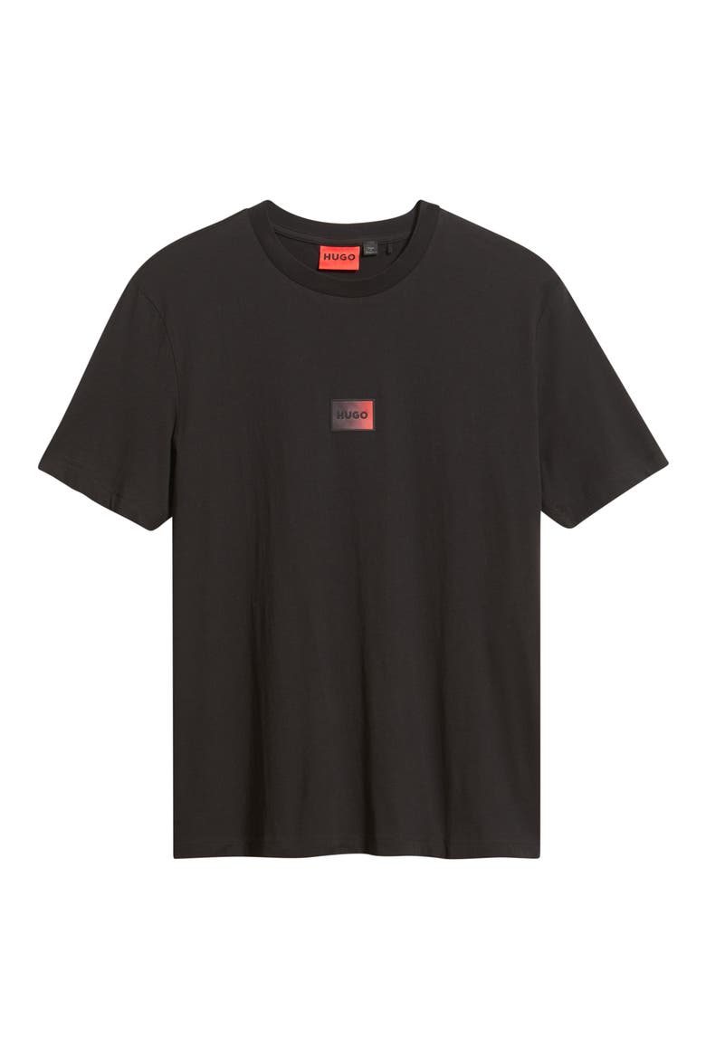 Danotie Logo Patch T-Shirt, Alternate, color, BLACK