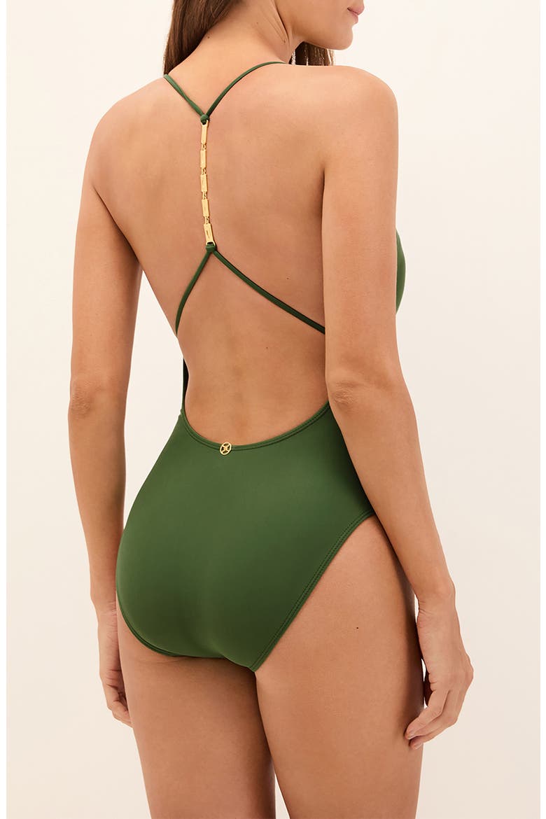 Mage Joanna One-Piece Swimsuit, Alternate, color, GREEN