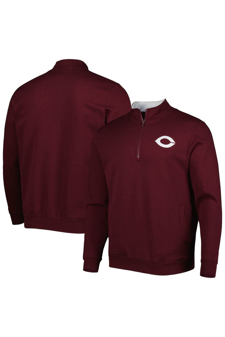 Men's Colosseum Maroon UChicago Maroons Tortugas Quarter-Zip Sweatshirt, Main, color, Maroon