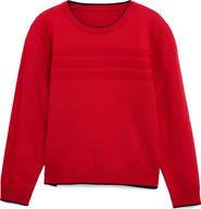 XRAY Kids' Moto Ribbing Detail Crewneck Sweater