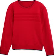 XRAY Kids' Moto Ribbing Detail Crewneck Sweater