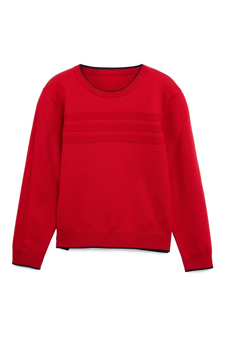 Kids' Moto Ribbing Detail Crewneck Sweater video